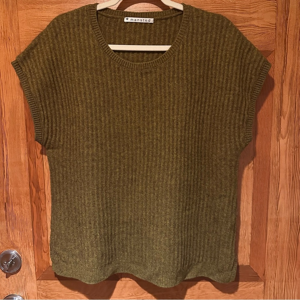 Mansted Olive Green Knit Sweater